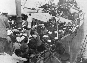 1914 में बंकूवर के बर्राड इन्लेट पर एस एस कोमगाटामारू नामक जहाज