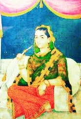 अवध की नवाब शुजा-उद-दौला की विधवा, बहु बेगम का ऐतिहासिक चित्र