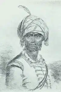 Portrait of Haidar Ali, the Sultan of Mysore.