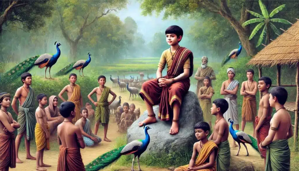 Chandragupta Maurya as a child playing Rajkaleem - early days of the great Indian ruler