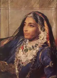Portrait of Maharani Jind Kaur, Queen of Maharaja Ranjit Singh.
