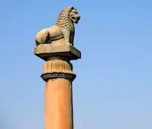 Mauryan Pillar with Lion and Edicts I-VI from Rampurva, Champaran, Bihar – A Masterpiece of Mauryan Art.