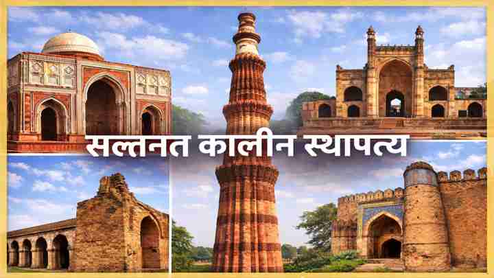 सल्तनत कालीन स्थापत्य कला के प्रमुख स्थापत्य स्मारक